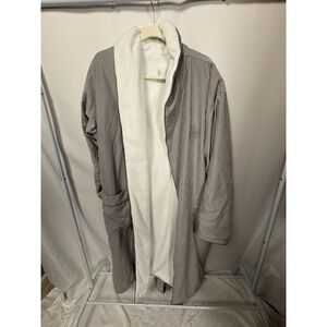 Scentered Plush Belted Robe – Gray &‎ White Fleece, "Stop. Inhale. Reset."
